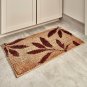 iDesign 17411 Leaves Bath, Machine Washable Microfiber Accent Rug for Bathroo...