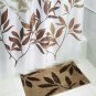 iDesign 17411 Leaves Bath, Machine Washable Microfiber Accent Rug for Bathroo...