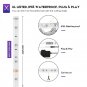 PryEU RGB LED Strip Lights 2M Waterproof Color Changing IR Remote Control 505...