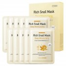 MOTHER MADE Deep Moisturizing Rich Snail Face Sheet Mask with Snail Secretion...