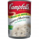 Campbell's Ready to Serve Low Sodium Cream of Mushroom Soup, 10.5 oz. Can (Pa...