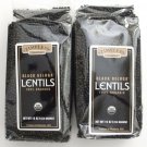 Certified 100% Organic Black Beluga Lentils Montana Pack of 2 454 g 16 oz each