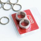 Silipac Metal Key Rings Heavy Duty Keyrings Bulk Stainless Steel Belt Loop Ta...