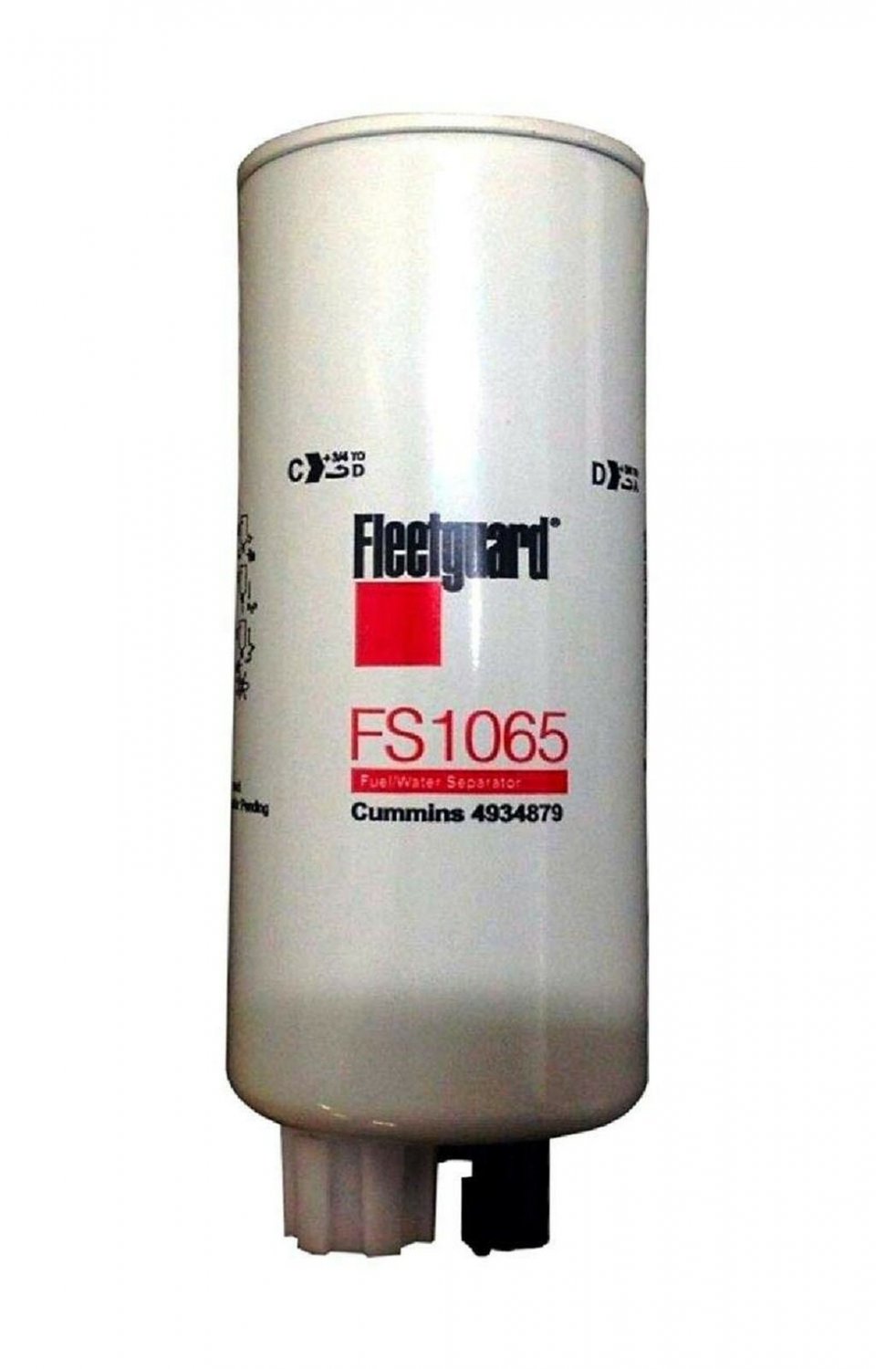 Fleetguard FS1065 Fuel/Water Separator For Cummins 4934879, ISC07 StrataPore ...