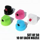 Ironlak Professional Spray Paint Nozzles 50 Assorted Graffiti Art Caps