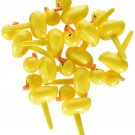 Yellow Duck Ducky Duckie Cupcake Picks Cake Topper Decorations (48-Pack)