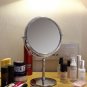 Miusco 7X Magnifying Two Sided Vanity Makeup Mirror, Round, Chrome Round (Tall)