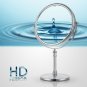Miusco 7X Magnifying Two Sided Vanity Makeup Mirror, Round, Chrome Round (Tall)