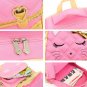 Efree Cute Cat Face Bow Diamond Bling Waterproof Pink School Backpack Girls B...
