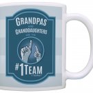 Fathers Day Gifts for Grandpas and Granddaughters the #1 Team Gift Coffee Mug...