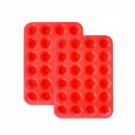 Silicone Mini Muffin Pan Silicone Molds, 2 Pack Silicone Mini Cupcake Pan wit...