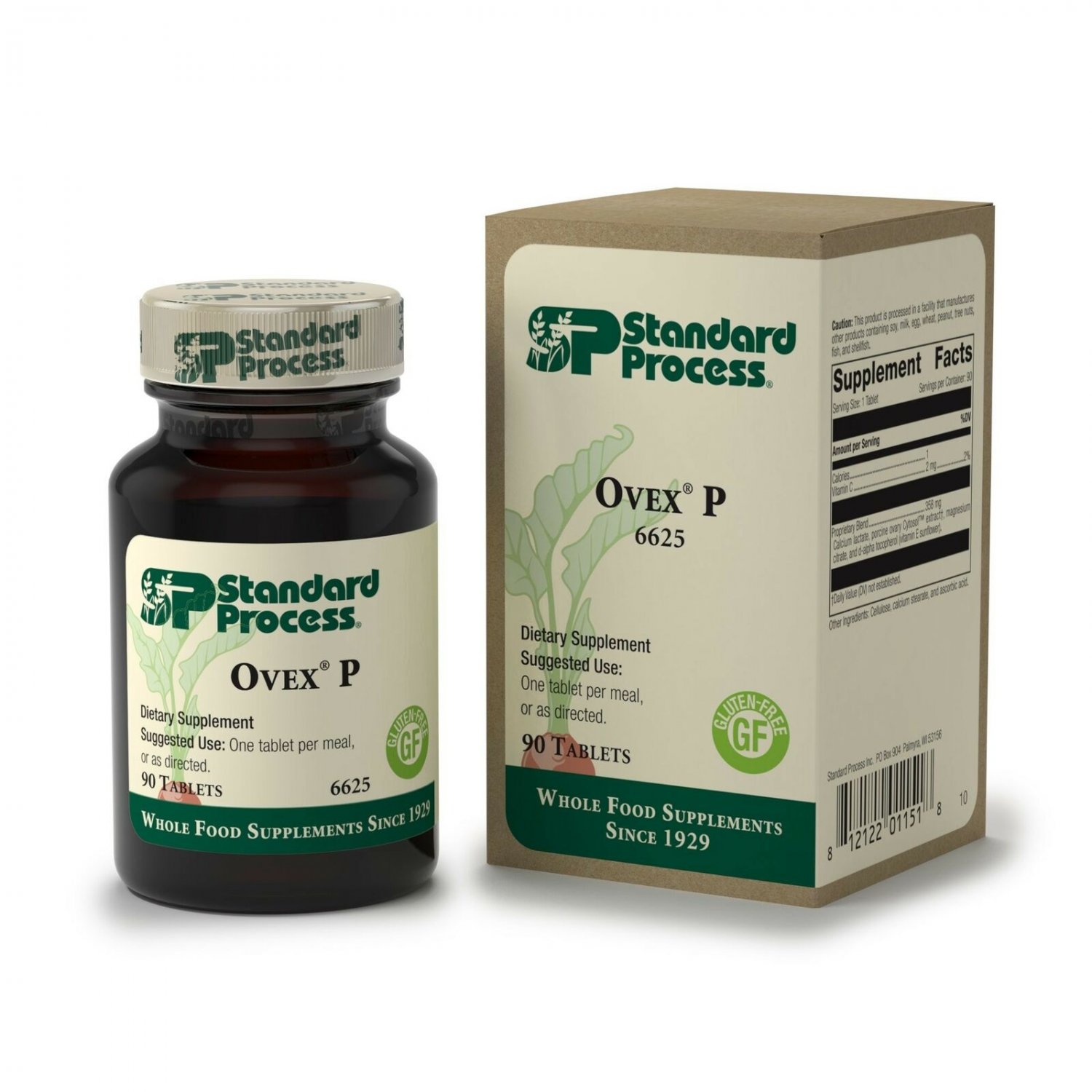 Standard Process - Ovex P - Ovarian Function Support Supplement, Helps to Bal...