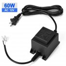 Voltage Converter Transformer 110/120V to AC 12V/5A, AGPtEK 60-Watt Waterproo...