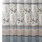 VCNY Home Ashley Light Blue Beige Grey Canvas Fabric Shower Curtain: Contempo...