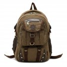 DRF Vintage Canvas Backpack Tactical Military Style 15.6 Laptop School Bag Ru...