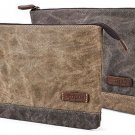 Gootium Waxed Canvas Zipper Pouch - Water Resistant Storage Holder Accessorie...