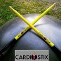 CardioStix Basic 4.5oz American Hickory Wood Cardio Drum Sticks w/Black Grips...