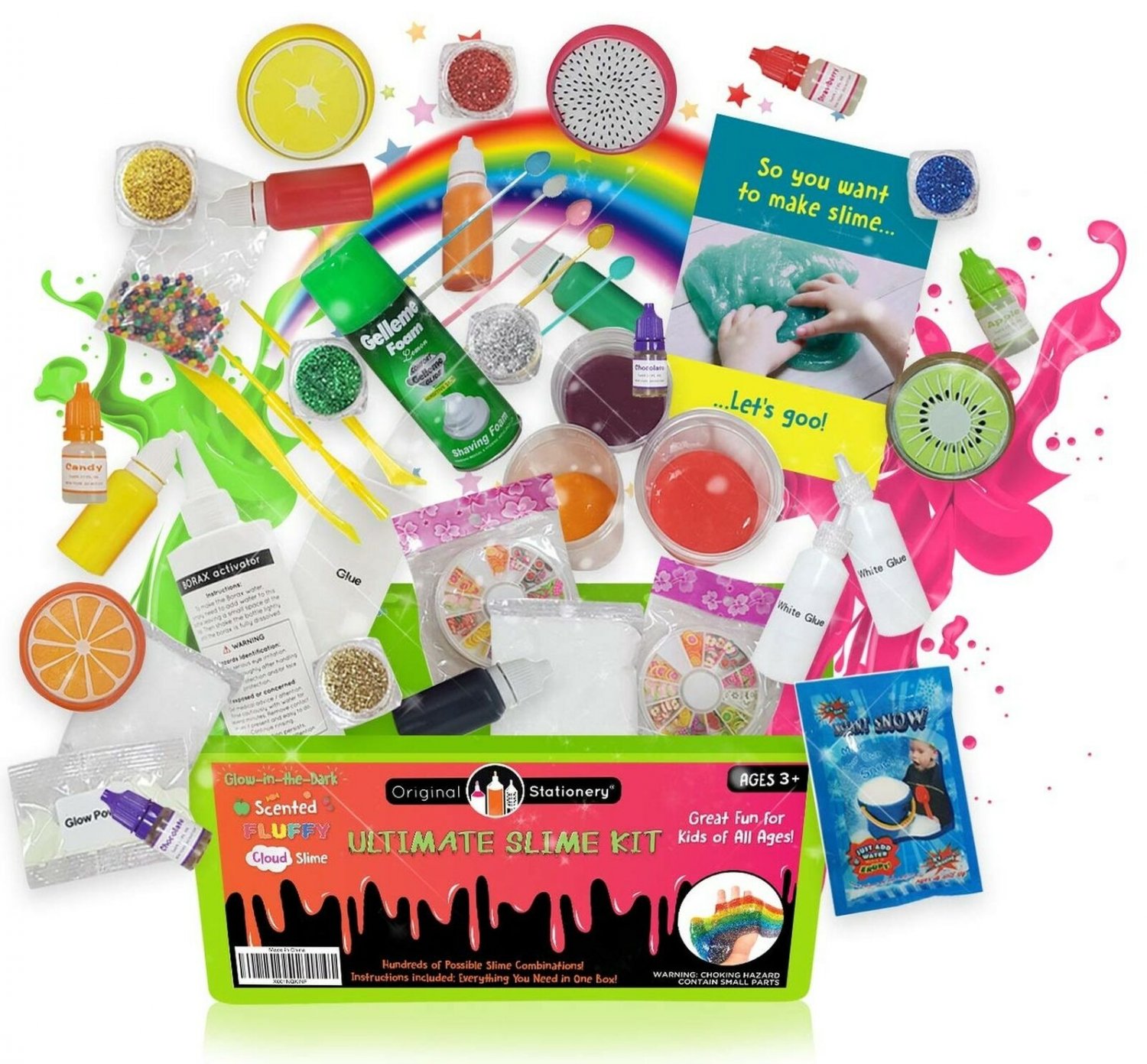 Original Stationery Ultimate Slime Kit: DIY Slime Making Kit with Slime Add I...