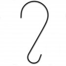 RuiLing 6-Pack 23 Inch Black Metal Hanging S Hooks - S Shaped Tree Branch Met...
