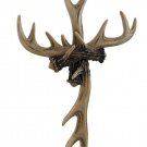 Rustic Deer Antler Wall Cross Lodge Cabin Decor