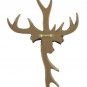 Rustic Deer Antler Wall Cross Lodge Cabin Decor