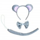 Christmas Headband Kids Animals Costume Dalmatian Mouse Wolf Tiger Cat Ears a...
