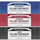 Dr. Bronner's All-One Toothpaste Variety Pack - Peppermint, Cinnamon, Anise -...