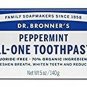 Dr. Bronner's All-One Toothpaste Variety Pack - Peppermint, Cinnamon, Anise -...