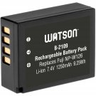 Watson NP-W126 Lithium-Ion Battery Pack (7.4V, 1120mAh) -Replacement for Fuji...