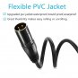 3.2 ft Flexible DMX Cable, JLPOW Gold-Plated 3 Pin Male to Female XLR Cable D...
