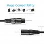 3.2 ft Flexible DMX Cable, JLPOW Gold-Plated 3 Pin Male to Female XLR Cable D...