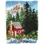 Wonderart Cozy Cabin Latch Hook Kit, 15" x 20" Cozy Cabin 15 X 20