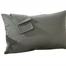 Travel Pillow Case 12x16 Size Natural Cotton Zipper Pillow Cases Set of 2 Tra...