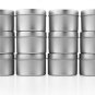 4-Oz Small Candle Tins (12-Pack); Metal Storage Containers w/Slip-On Lids for...