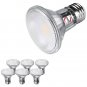 Explux Classic Full-Glass PAR20 LED Flood Light Bulbs, Dimmable, 3000K Bright...