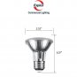 Explux Classic Full-Glass PAR20 LED Flood Light Bulbs, Dimmable, 3000K Bright...
