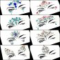 TOODOO 8 Sets Face Gems Rhinestone Colorful Sticker Tattoo Jewelry Stick on F...