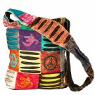 Blue Red Hobo Cotton Sling Cross Body Messenger Shoulder Bag Hippie Boho Bohe...