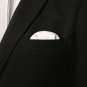 SelectedStyle 100% Pure Silk Pocket Square Solid Color White