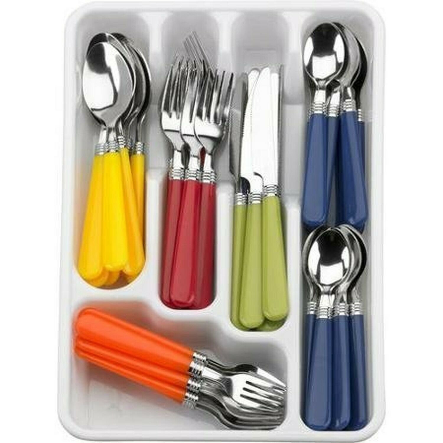 Mainstays 48-Piece Flatware Set, Multi-Colored