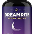 DREAMRITE Natural Sleep Aid - Non-Habit Forming Vegan Sleeping Pills - Herbal...