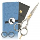 Premium Barbers 5" Japanese Steel Hair Beard Mustache Scissors for Cutting Tr...