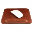 Londo Genuine Leather Mousepad with Wrist Rest, Brown