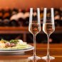Classy Champagne Flutes by Bella Vino - Hand Blown Crystal Champagne Glasses ...