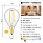 CRLight 2W LED Candelabra Bulb 25W Equivalent Warm White 2700K 250LM, Dimmabl...
