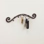 5 Hook Keys Holder | Wall Mounted Car Keys Hanger | Wrought Iron Home Key Rac...