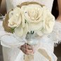 Faylapa Rustic Wedding Bouquet Burlap Flower Bouquets 1 Rustic Bouquet
