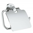 Essentials Toilet Paper Holder With Cover StarLight Chrome