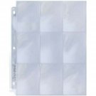 25 (Twenty Five) Single Ultra Pro 9-Pocket Coupon Pages - Nine Pockets Page (...