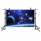 MME 5x3Ft Galaxy Backdrop Stars Sky Background Dark Blue Halo Glitters Stars ...